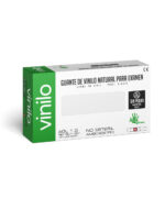 Guantes de examen de vinilo natural sin polvo c/100