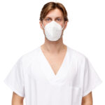 Mascarilla filtrante FFP2 NR color blanco o negro c/30u