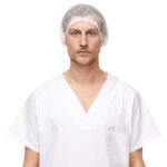 Gorro redondo plegado acordeon de polipropileno p/100u