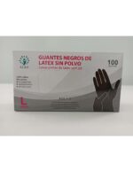 ALBA guantes de examen de látex negro sin polvo c/100 - Imagen 4