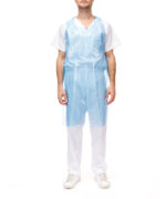 Delantal polietileno 20 micras g80 color azul p/100u