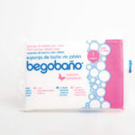 BEGOBAÑO esponja sin jabón de un solo uso de espuma de poliuretano 9 x 13 x 2,5cm