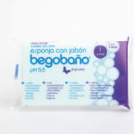 BEGOBAÑO esponja jabonosa de un solo uso de espuma de poliuretano 7,5 x 13cm