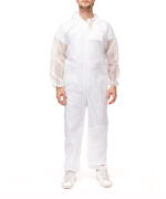 Buzo polipropileno blanco con capucha unitario c/25u