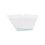 Portaobjetos basic line con cantos sin pulir 90º 26x76mm c/50u