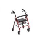 Andador con 4 ruedas y freno  aluminio