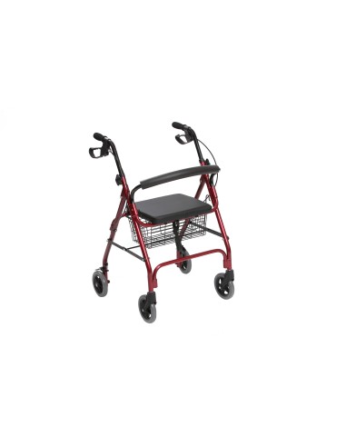 andador-con-cuatros-ruedas-freno-en-manetas Andador con 4 ruedas y freno aluminio - Imagen 1