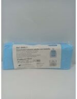 Babero desechable adulto con bolsillo azul celeste 35x65cm+10cm b/125u - Imagen 2