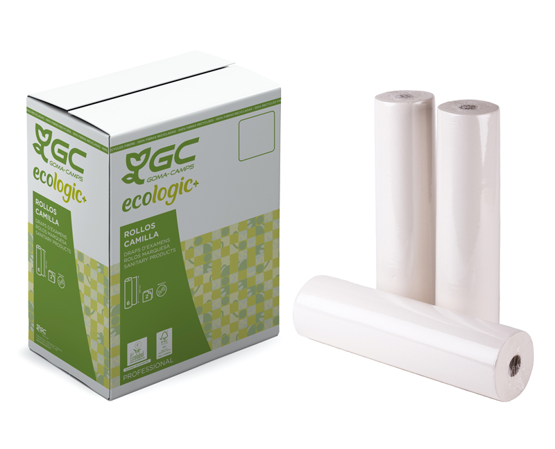 caja-camilla_embalaje_unitario Rollo papel camilla 2c ecologico add system 40/80 c/6u - Imagen 1