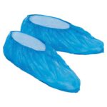 Calzas de plástico resistente color azul b/100u