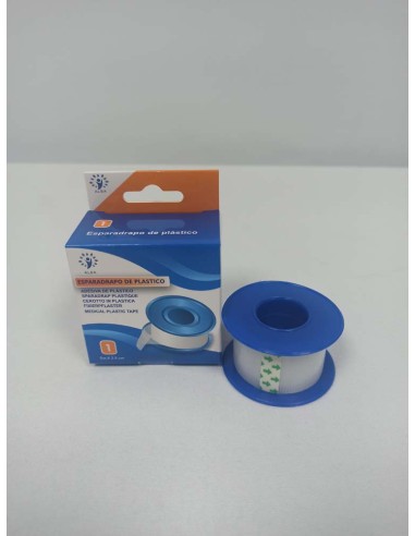 esparadrapo-hipoalergico-de-plastico-25cmx5m-1ud Esparadrapo de plástico 5m clear con estuche individual - Imagen 1