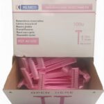 Rasuradora desech. rosa no estéril 1 hoja c/100u