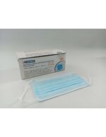 Mascarilla quirúrgica tipo IIR 3 capas con gomas de polipropileno c/50u