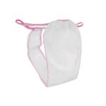 Tanga mujer desechable color blanco bolsa unitaria c/100u
