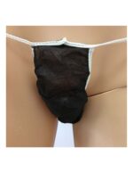 Tanga caballero desechable negro bolsa unitaria c/100u - Imagen 2