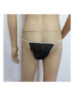 Tanga caballero desechable negro bolsa unitaria c/100u - Imagen 3